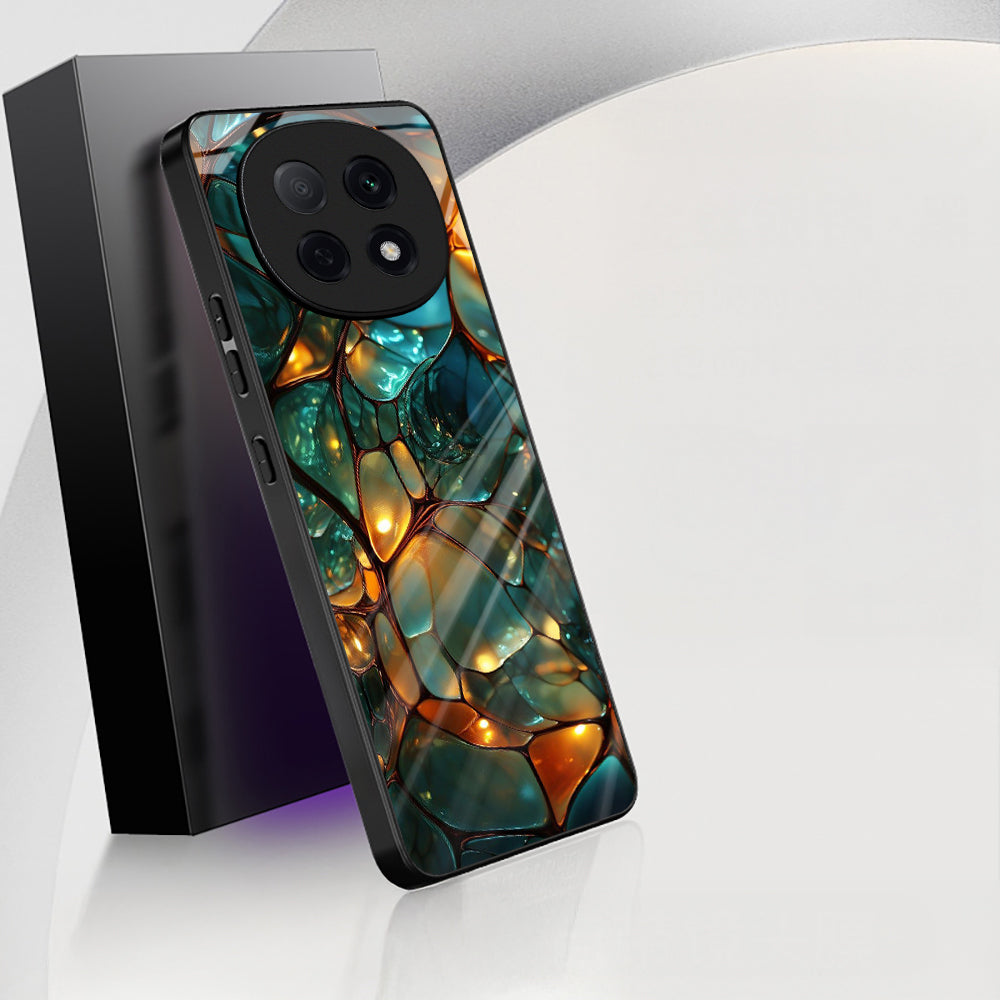 OPPO F29 Pro 5G Premium Acrylic Shockproof Glass Back Case (Molten Gem)