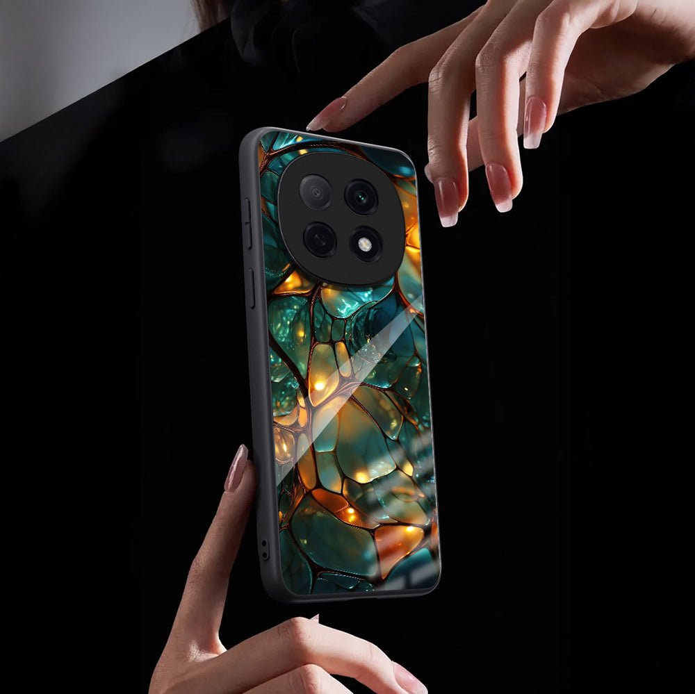 OPPO F29 Pro 5G Premium Acrylic Shockproof Glass Back Case (Molten Gem)