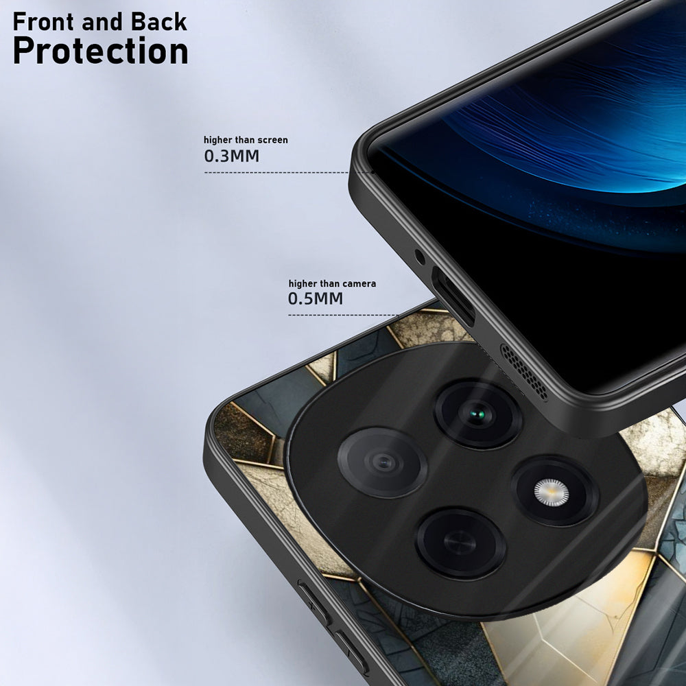 OPPO F29 Pro 5G Premium Acrylic Shockproof Glass Back Case (Royal Pattern)