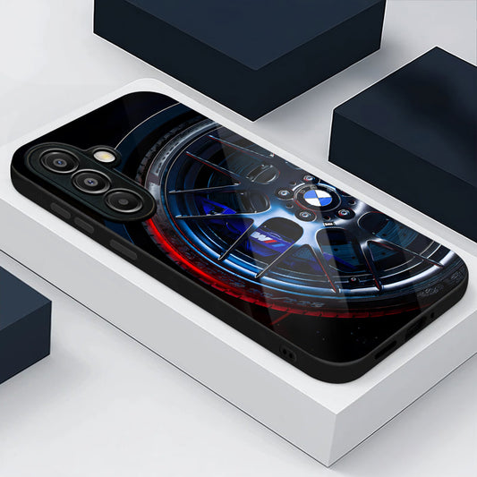 Samsung Galaxy A56 Premium Acrylic Shockproof Glass Back Case (WheelFusion)