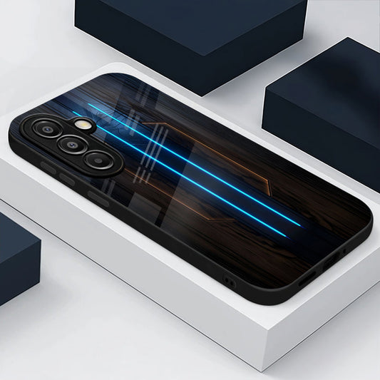 Samsung Galaxy A56 Premium Acrylic Shockproof Glass Back Case (Neon Glow)