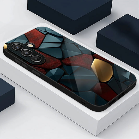 Samsung Galaxy A56 Premium Acrylic Shockproof Glass Back Case (GlowGems)