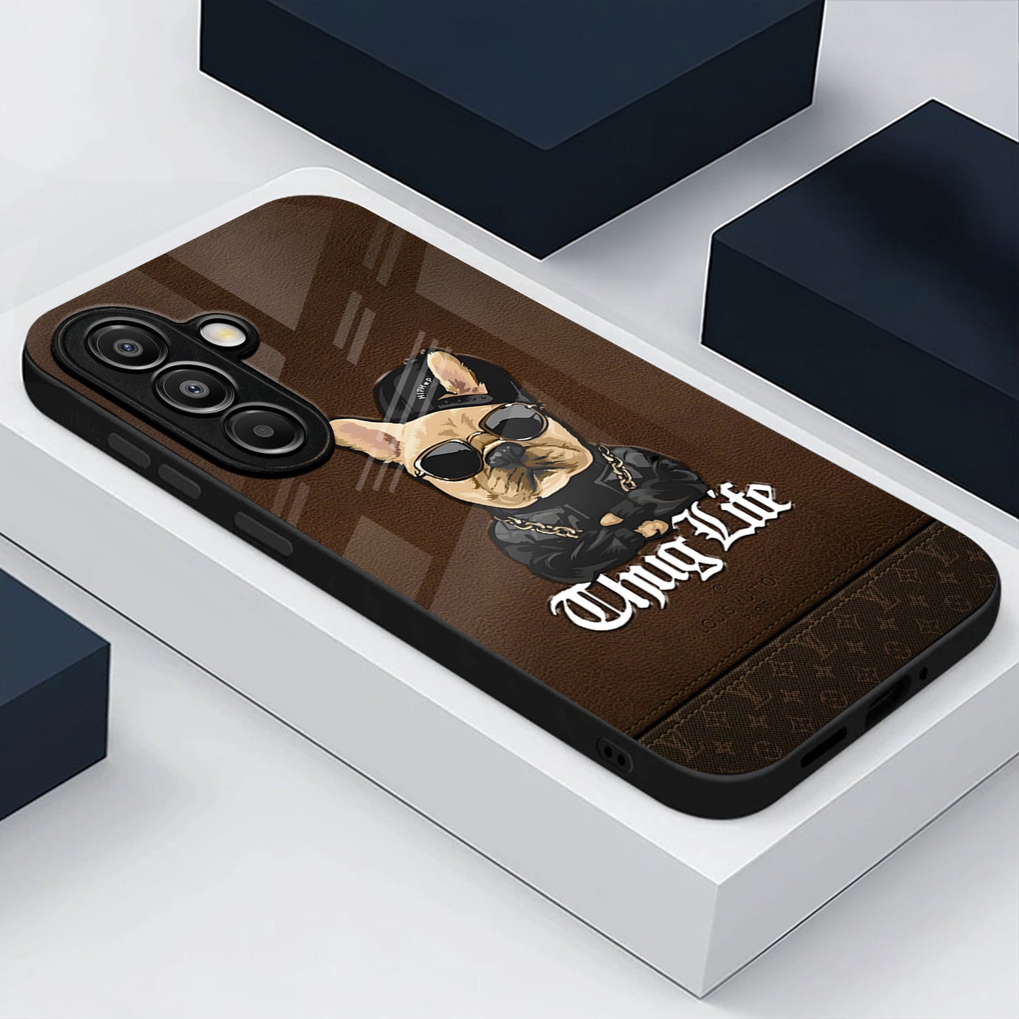 Samsung Galaxy A56 Premium Acrylic Shockproof Glass Back Case (Thug Life)