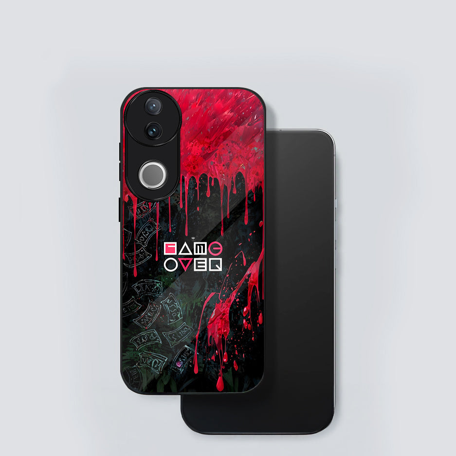 Vivo V50 5G Premium Acrylic Shockproof Glass Back Case (Game Over)