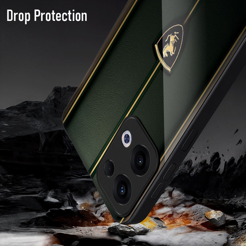 Oppo Reno 13 5G Premium Acrylic Shockproof Glass Back Case (Luxe Armor)