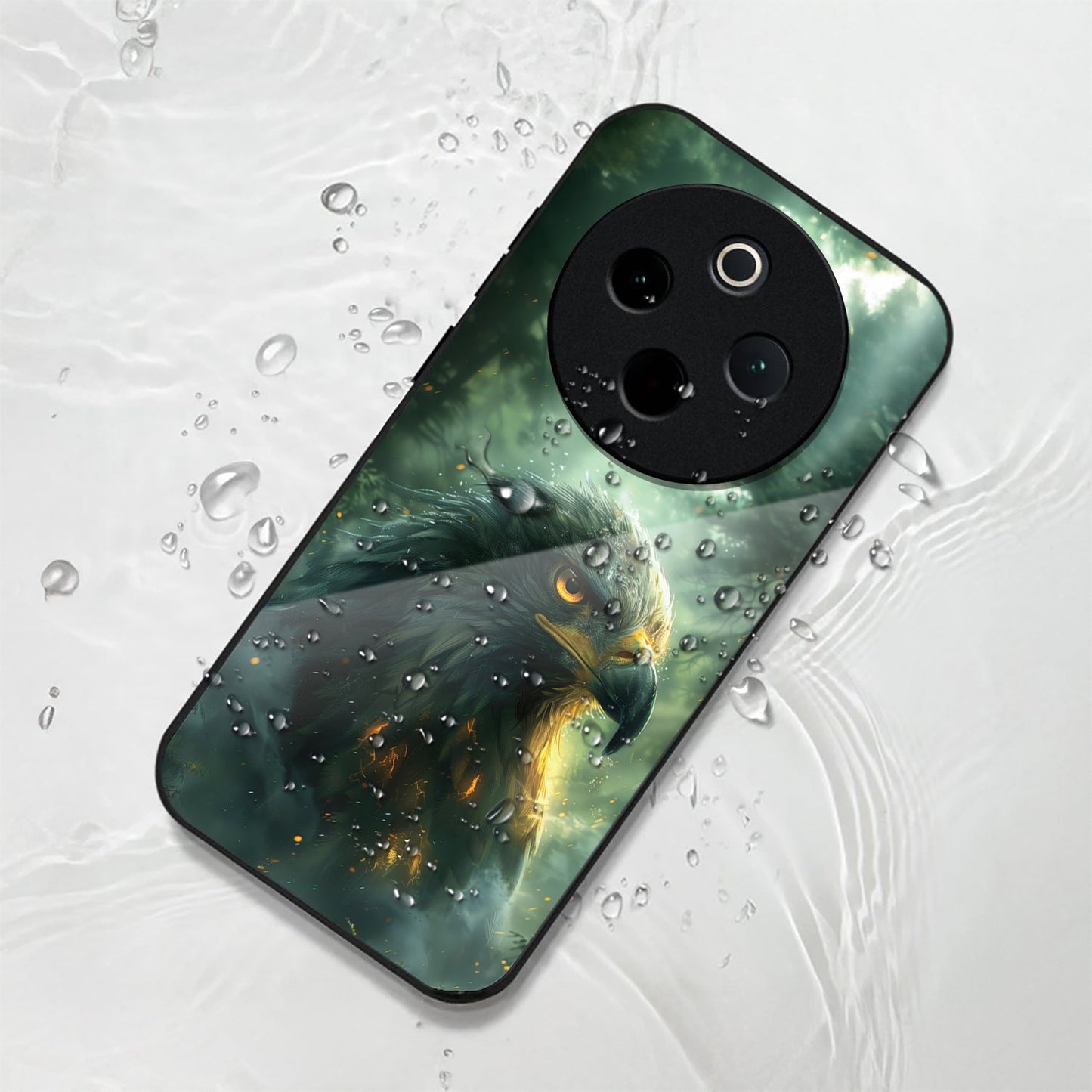 Vivo T4 5G Premium Acrylic Shockproof Glass Back Case (Eagle Case)