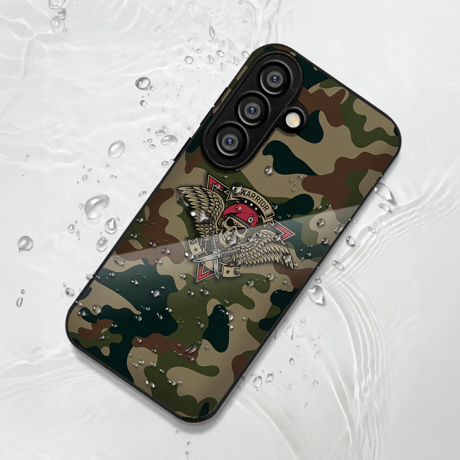 Samsung Galaxy A56 5G Premium Acrylic Shockproof Glass Back Case (Warrior Shield)