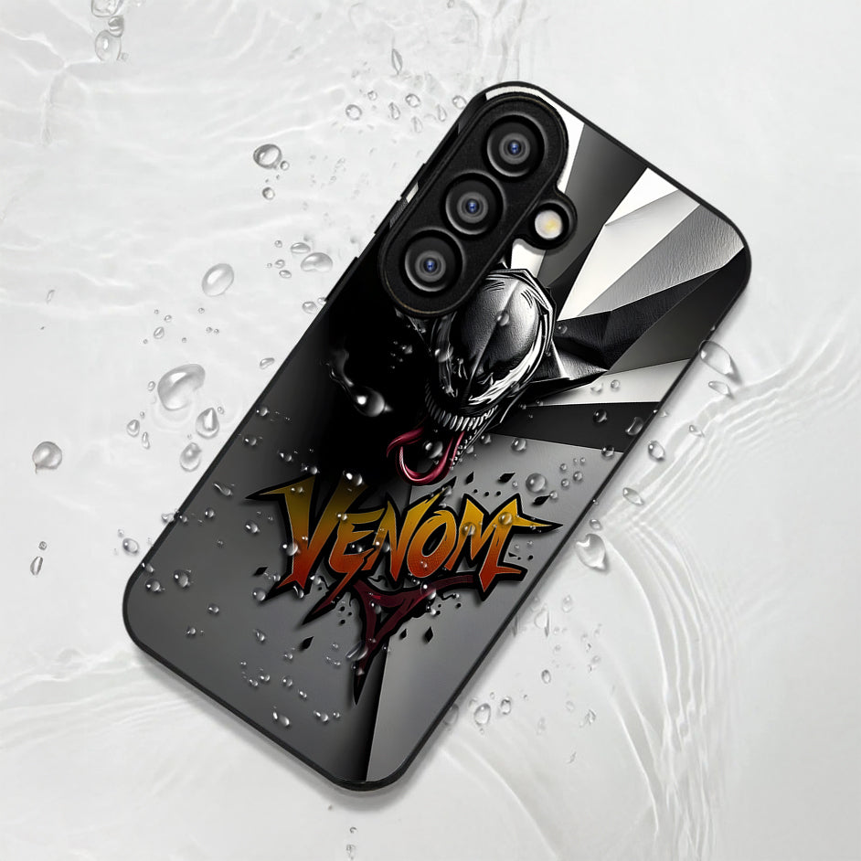 Samsung Galaxy A56 5G Premium Acrylic Shockproof Glass Back Case (Yellow Venom)