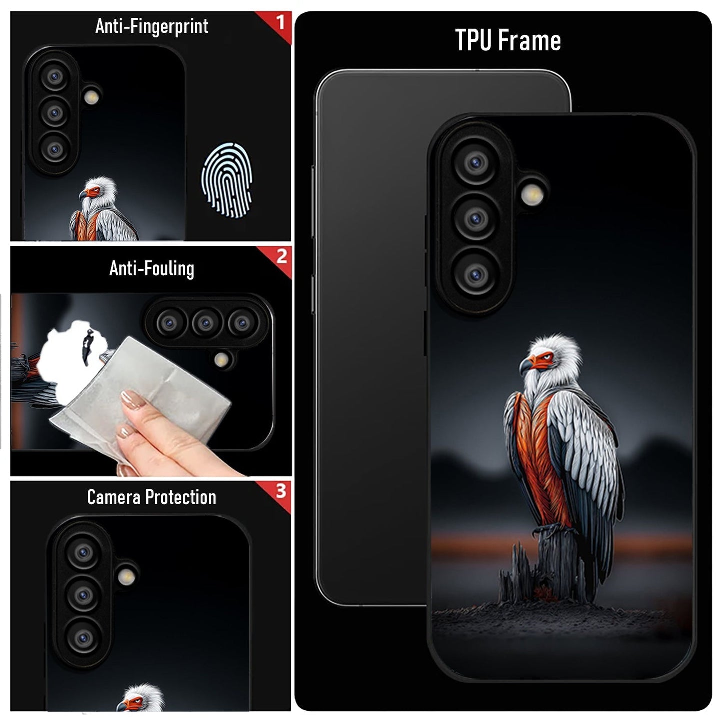 Samsung Galaxy A36 Premium Acrylic Shockproof Glass Back Case (Wild Grace)