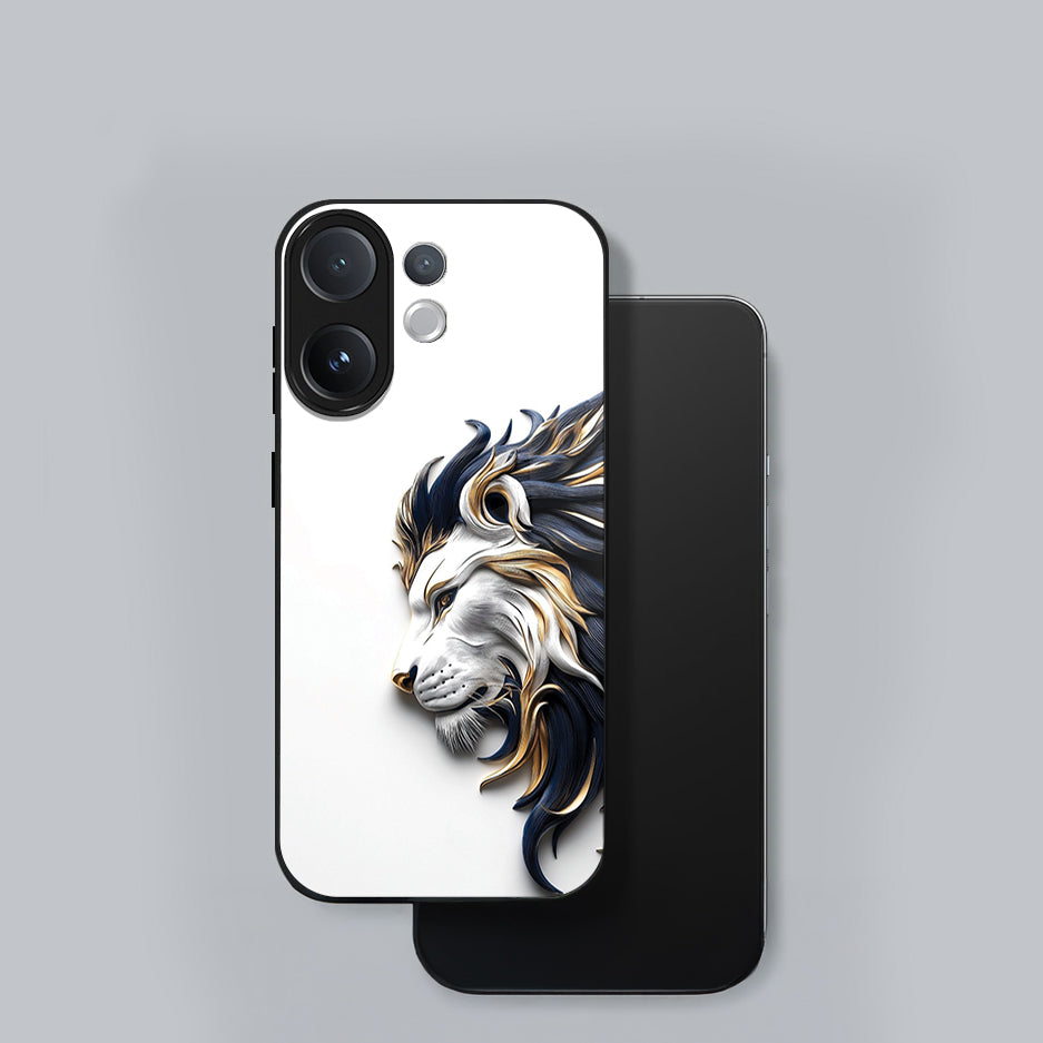 Vivo V60 5G Premium Acrylic Shockproof Glass Back Case (King’s Flow)