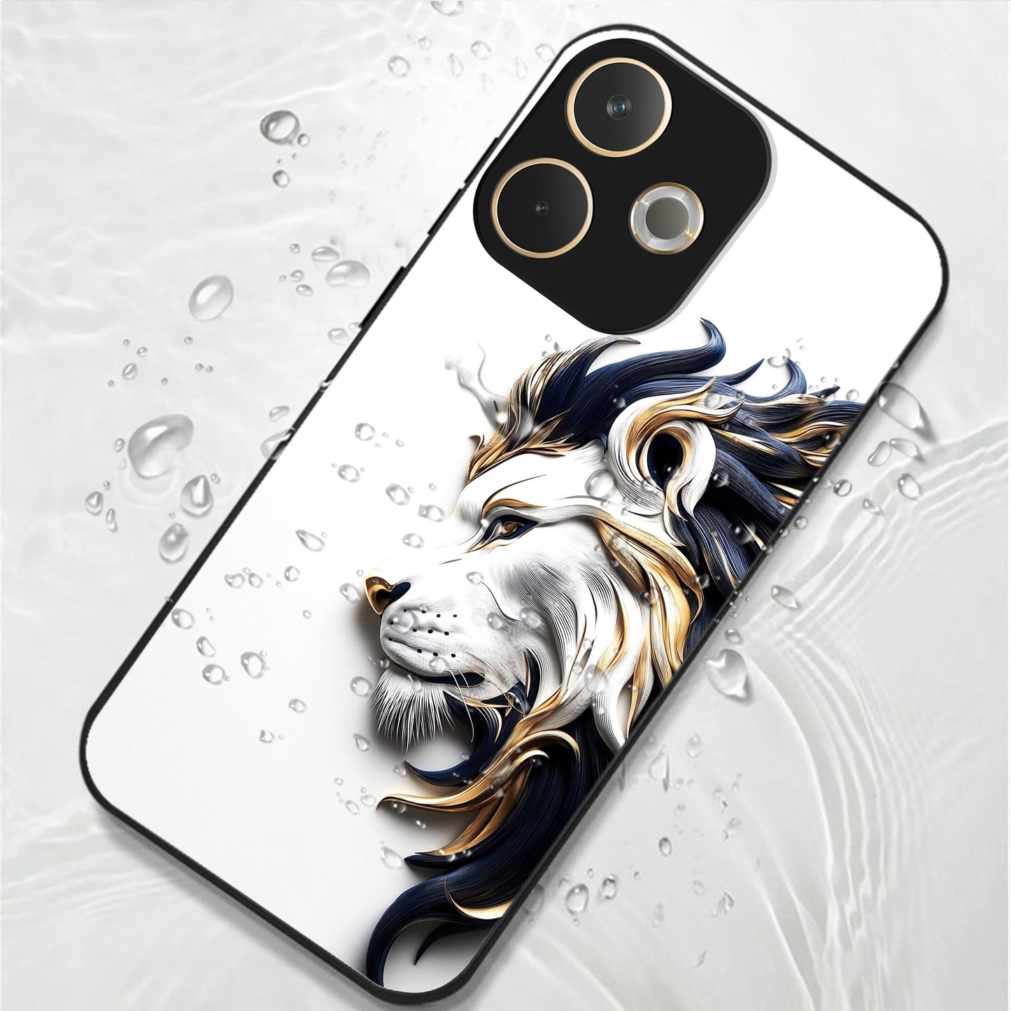 Oppo A5 Pro 5G Premium Acrylic Shockproof Glass Back Case (King’s Flow)