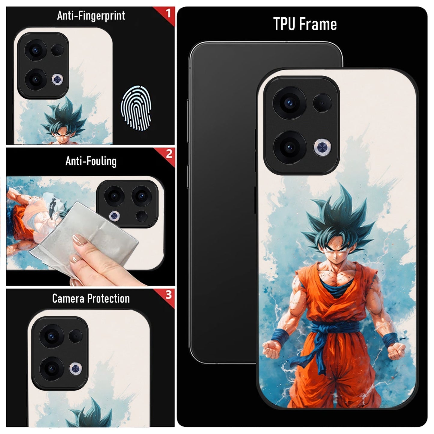 Oppo Reno 13 5G Premium Acrylic Shockproof Glass Back Case (Limitless)