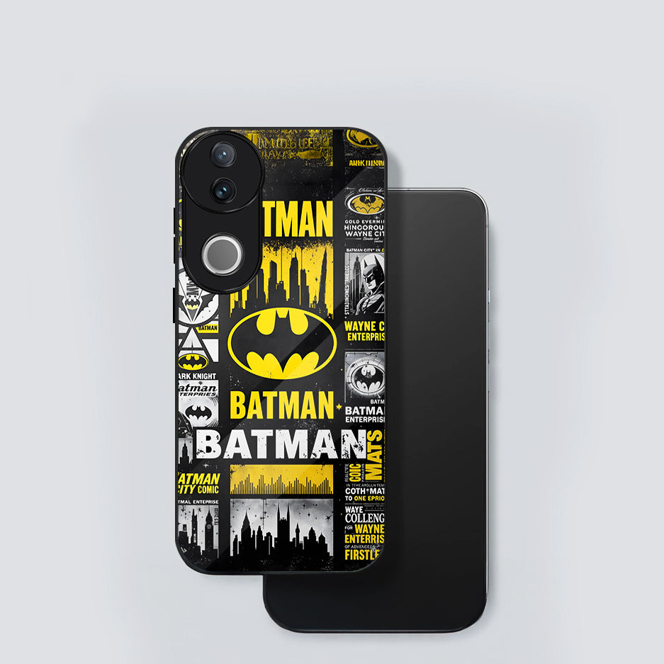 Vivo V50 5G Premium Acrylic Shockproof Glass Back Case (Dark Knight)