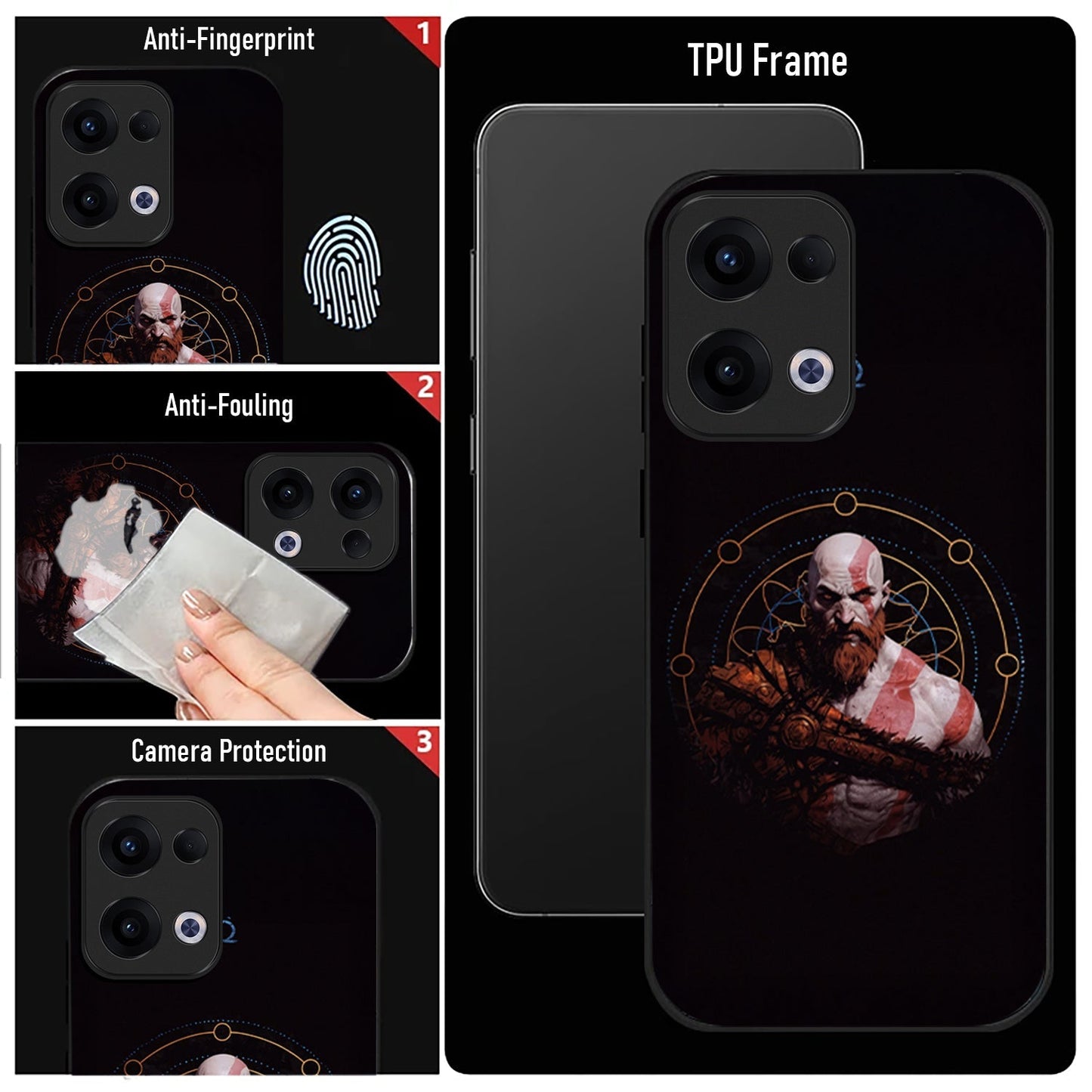 Oppo Reno 13 5G Premium Acrylic Shockproof Glass Back Case (Valdra)