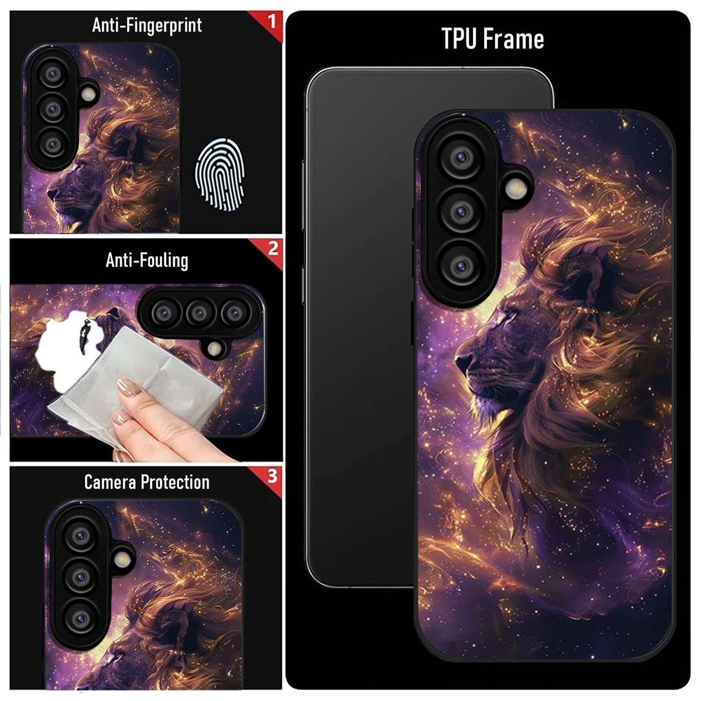 Samsung Galaxy A36 Premium Acrylic Shockproof Glass Back Case (GalaxRoar)