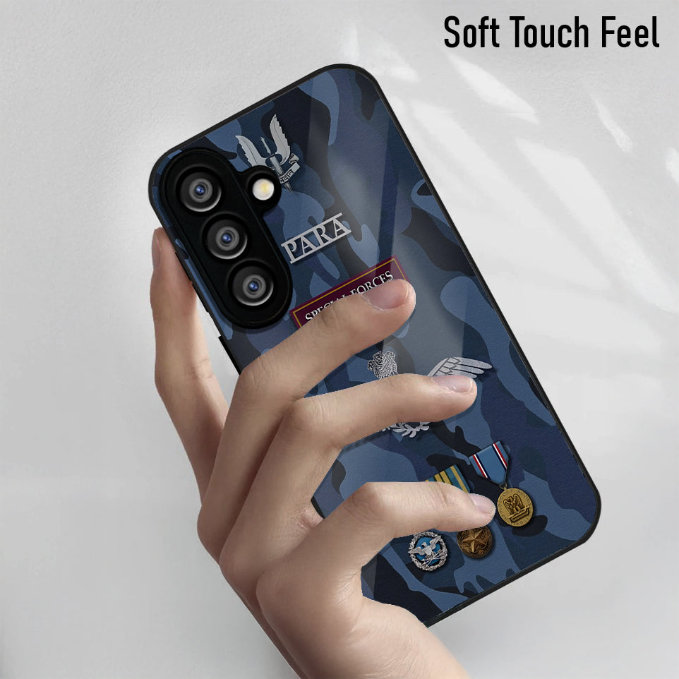 Samsung Galaxy A56 5G Premium Acrylic Shockproof Glass Back Case (Special Forces)