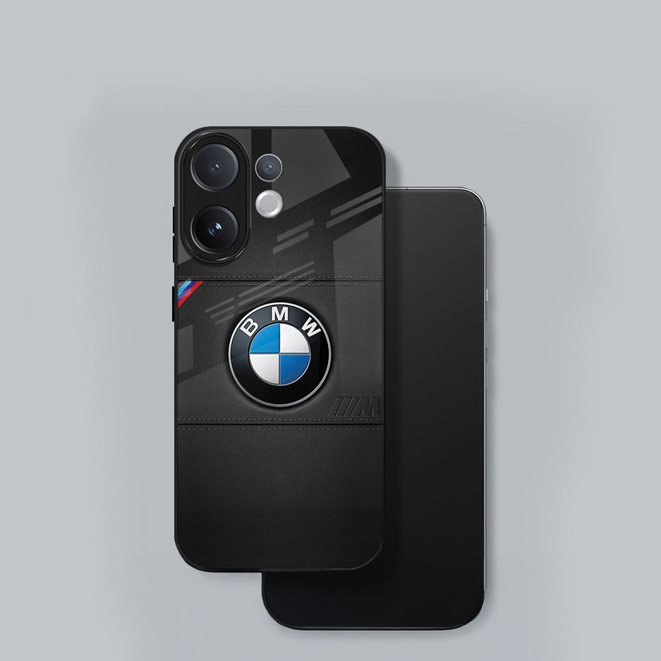 Vivo V60 5G Premium Acrylic Shockproof Glass Back Case (BMW LOGO)