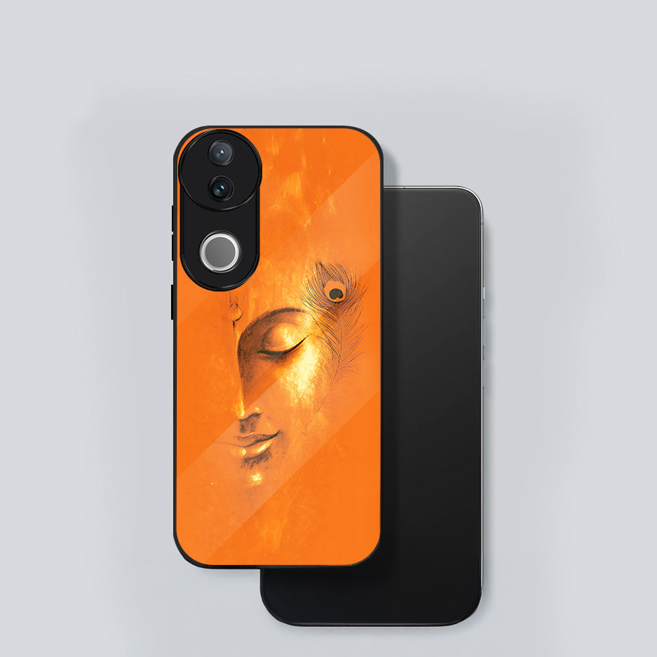 Vivo V50 5G Premium Acrylic Shockproof Glass Back Case (Soulful Glow)