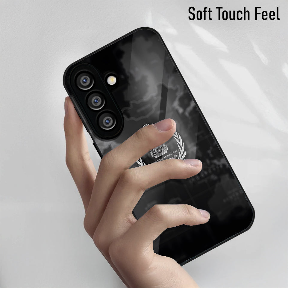 Samsung Galaxy A36 5G Premium Acrylic Shockproof Glass Back Case (Research Wing)