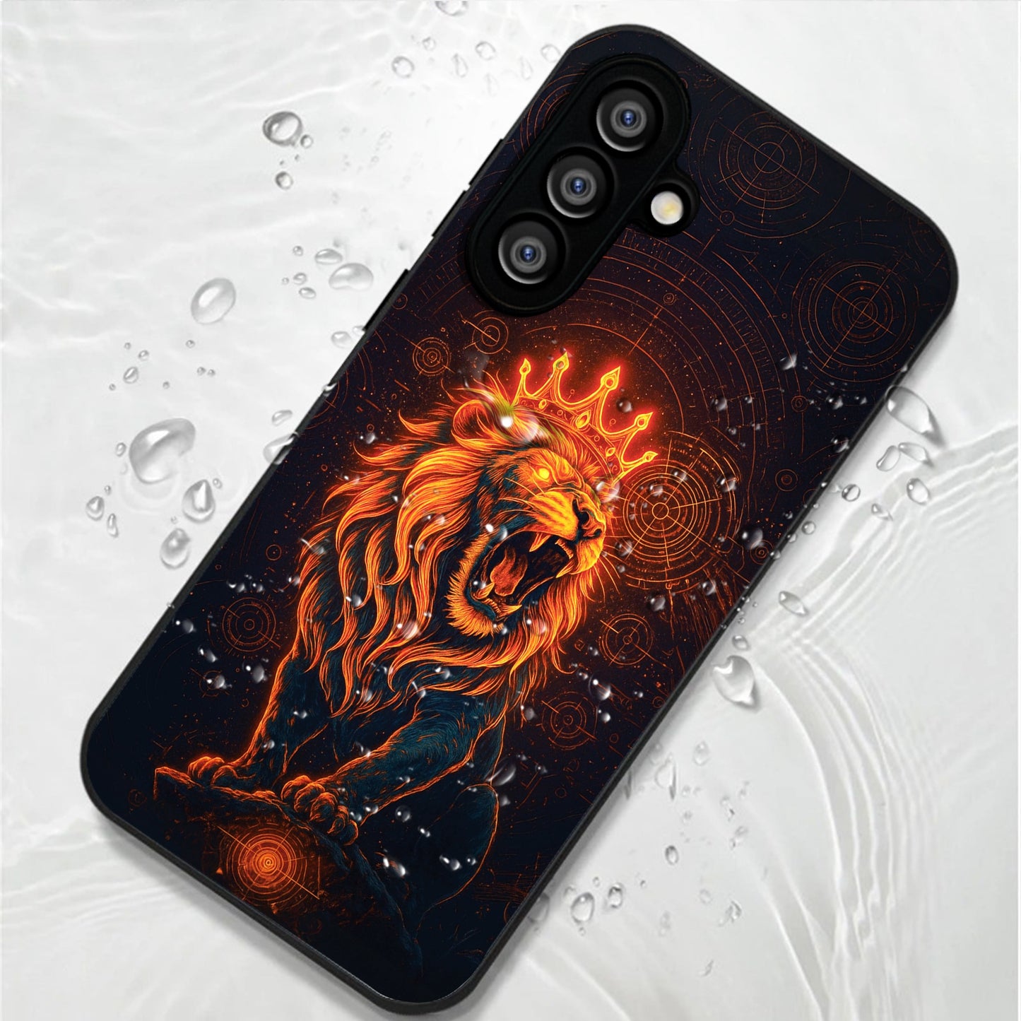 Samsung Galaxy A56 5G Premium Acrylic Shockproof Glass Back Case (King of Cosmos)