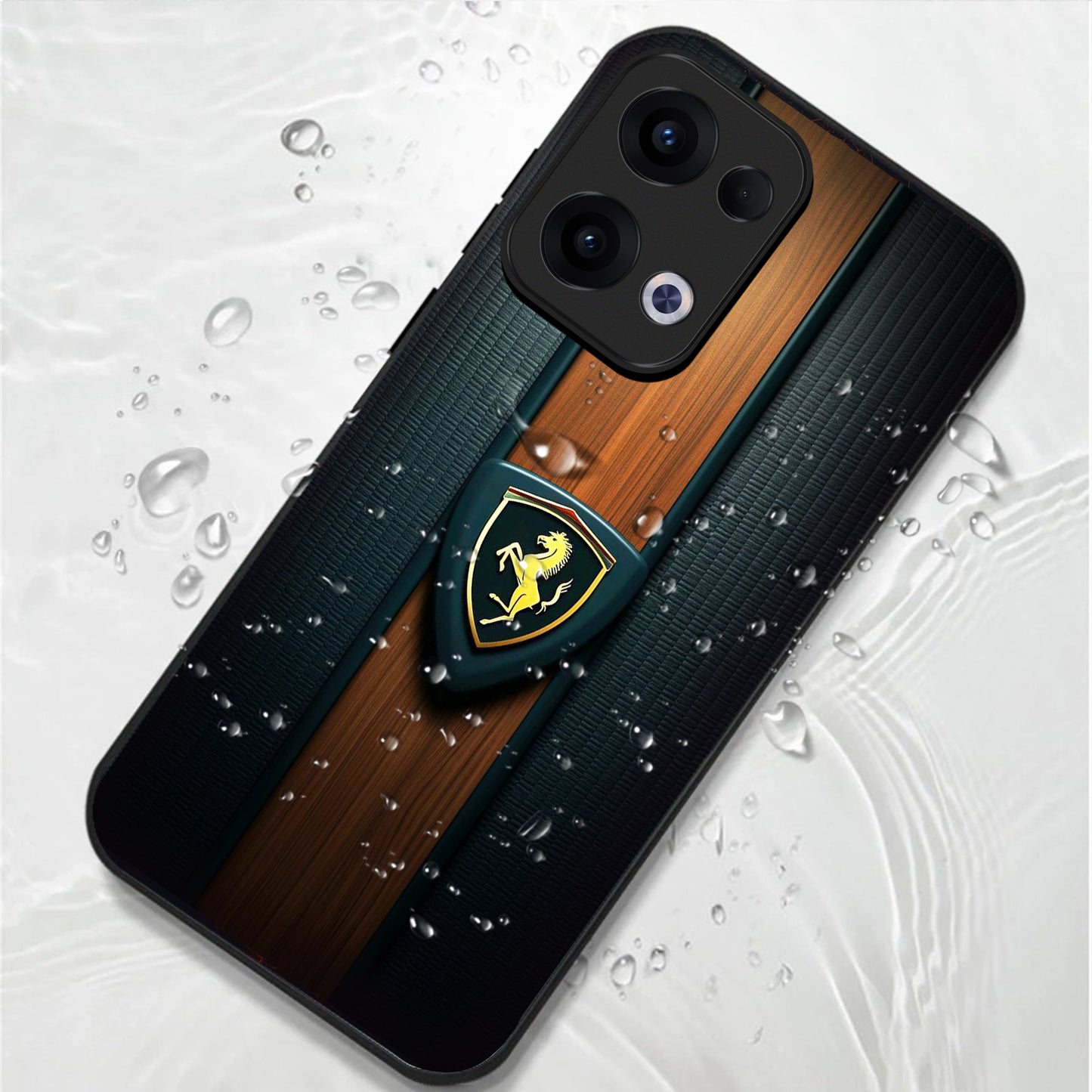 Oppo Reno 13 5G Premium Acrylic Shockproof Glass Back Case (Royal Roadster)