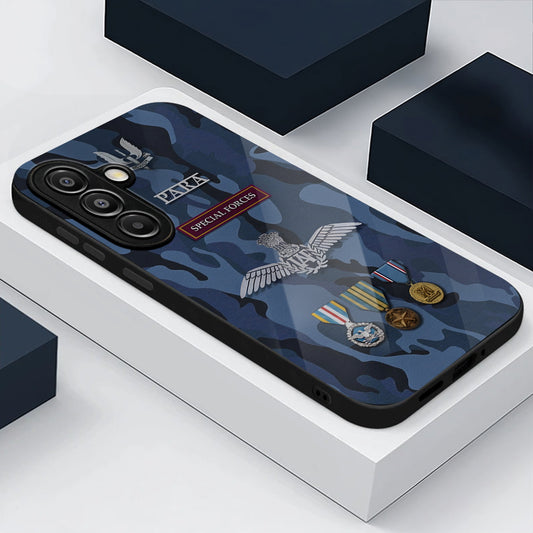 Samsung Galaxy A56 5G Premium Acrylic Shockproof Glass Back Case (Special Forces)
