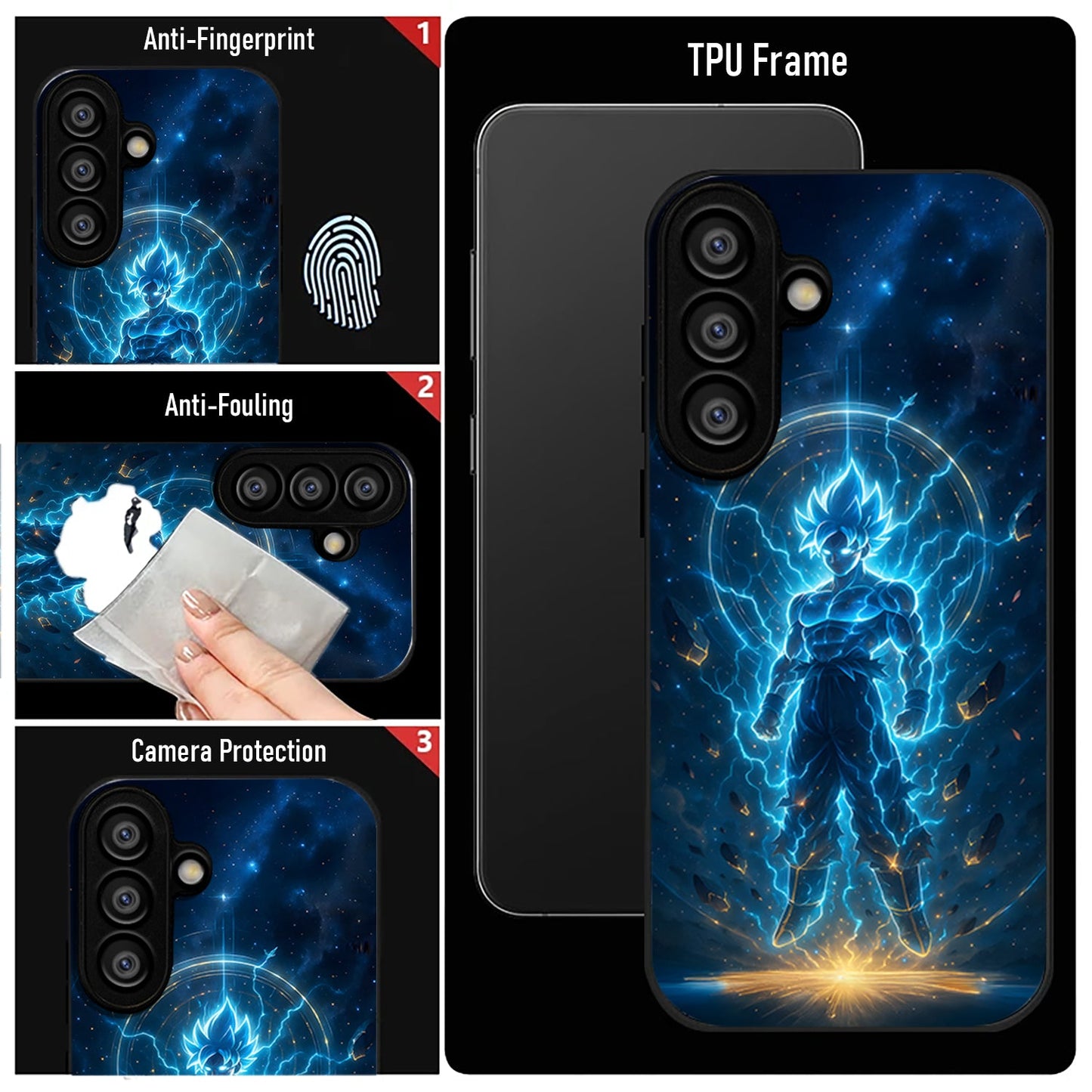 Samsung Galaxy A56 Premium Acrylic Shockproof Glass Back Case (Dark Elegance)