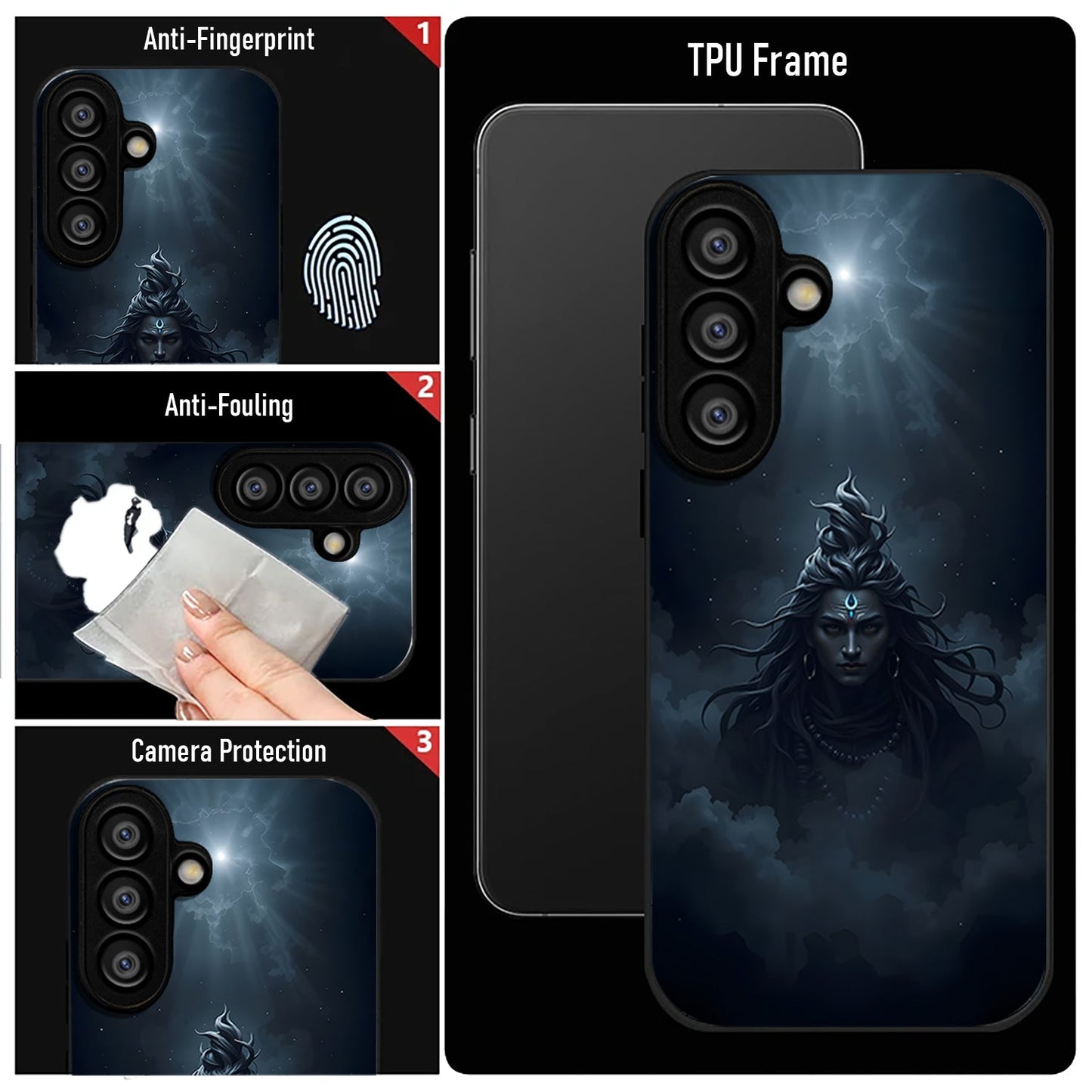 Samsung Galaxy A56 Premium Acrylic Shockproof Glass Back Case (DivineEnergy)