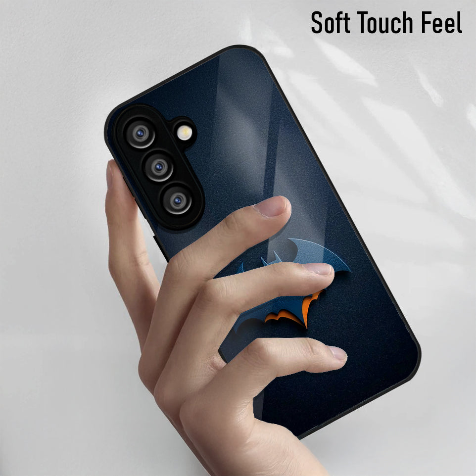 Samsung Galaxy A36 5G Premium Acrylic Shockproof Glass Back Case (Bat Logo)