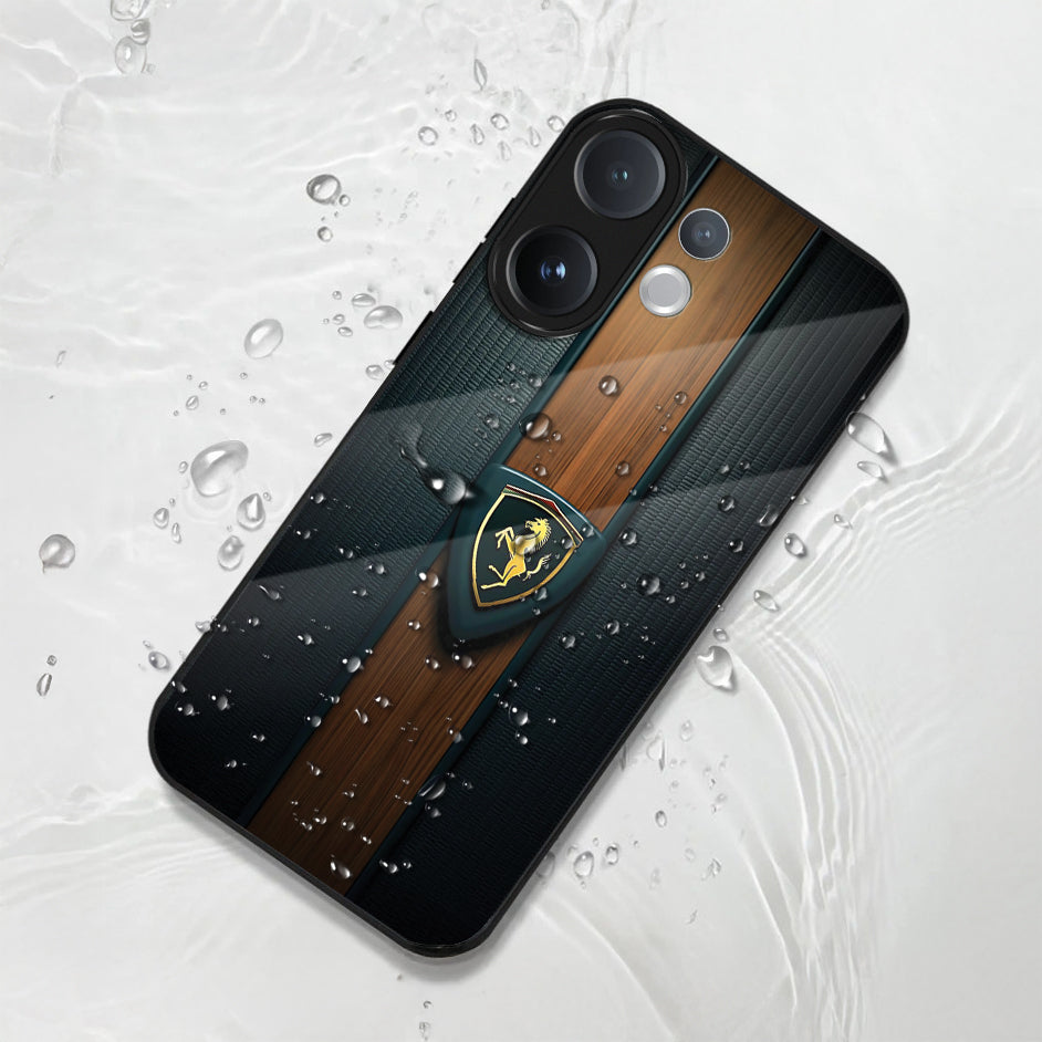 Vivo V60 5G Premium Acrylic Shockproof Glass Back Case (Royal Roadster)