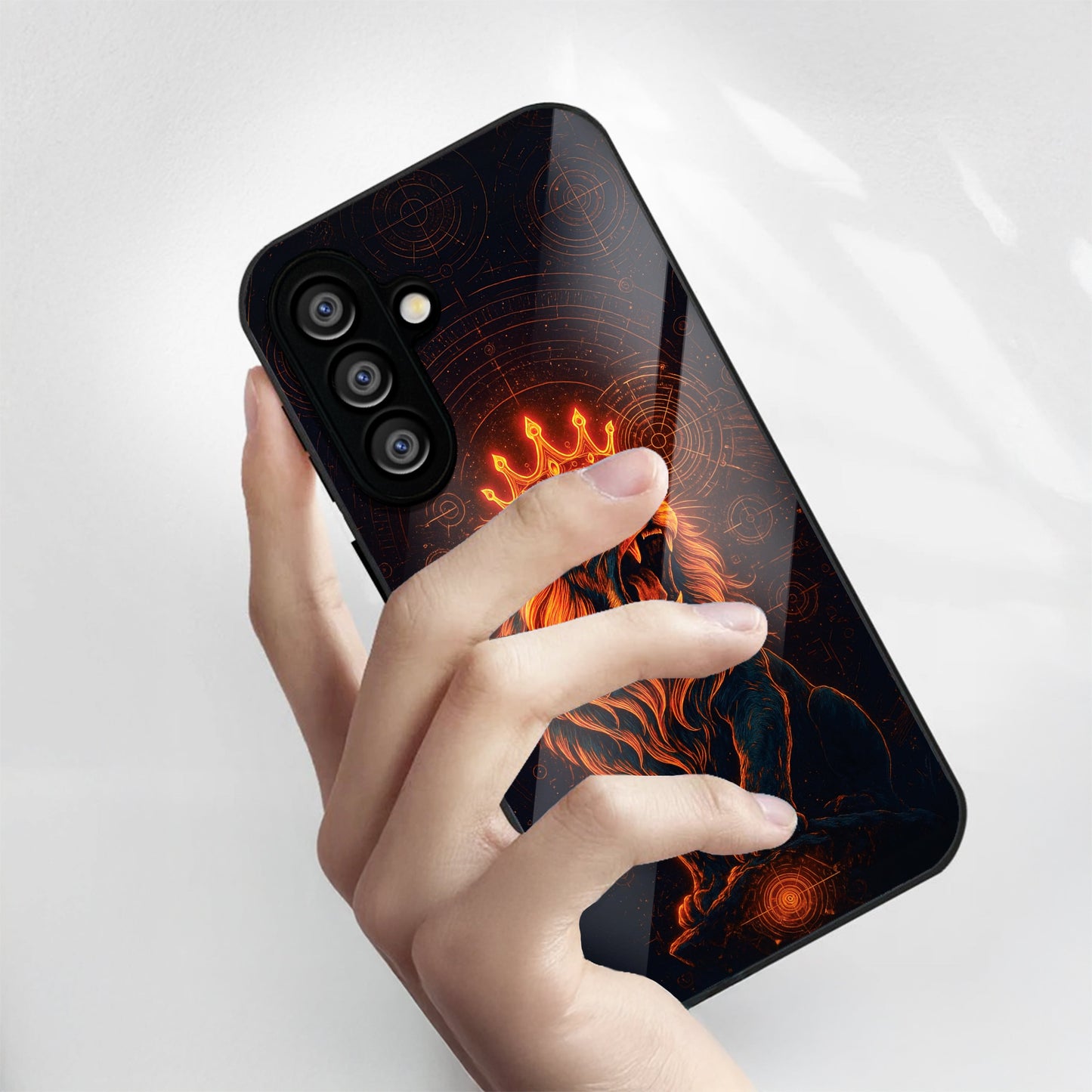 Samsung Galaxy A56 5G Premium Acrylic Shockproof Glass Back Case (King of Cosmos)