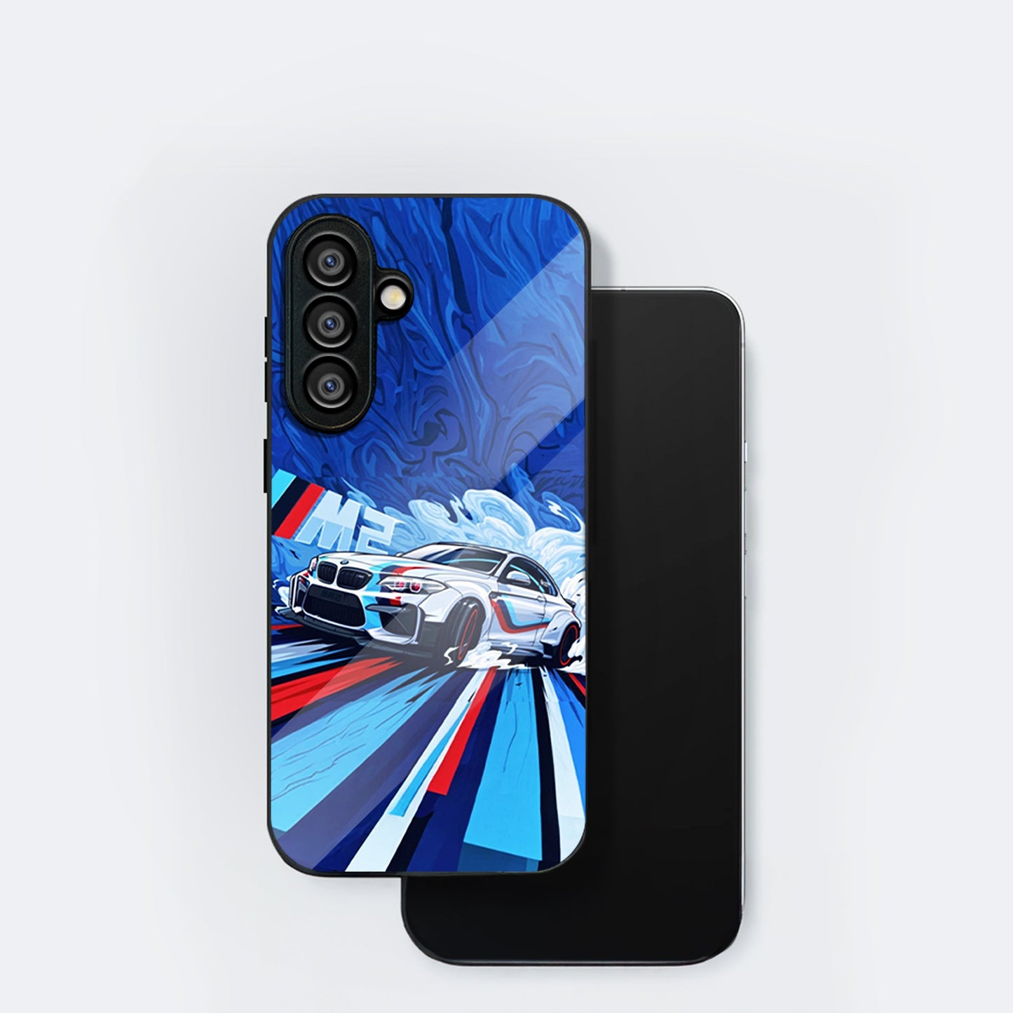 Samsung Galaxy A56 Premium Acrylic Shockproof Glass Back Case (BMW M2)