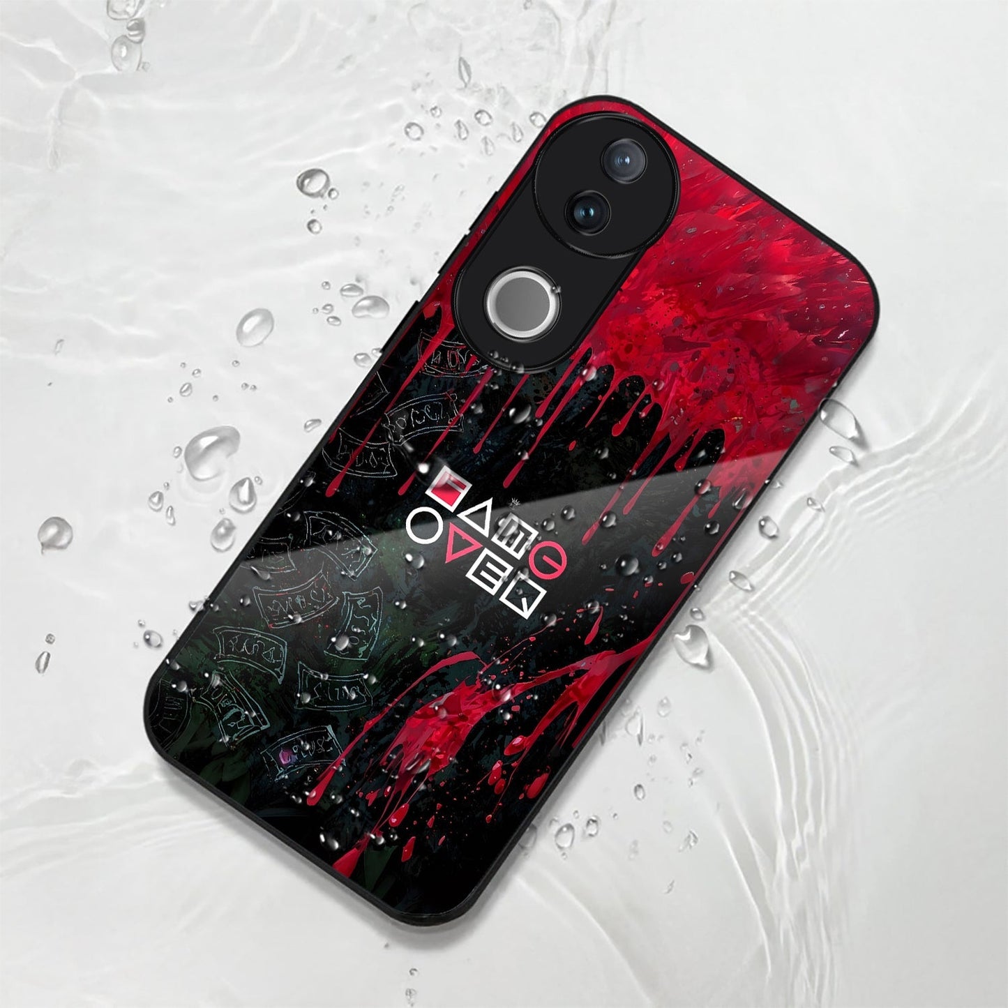 Vivo V50 5G Premium Acrylic Shockproof Glass Back Case (Game Over)