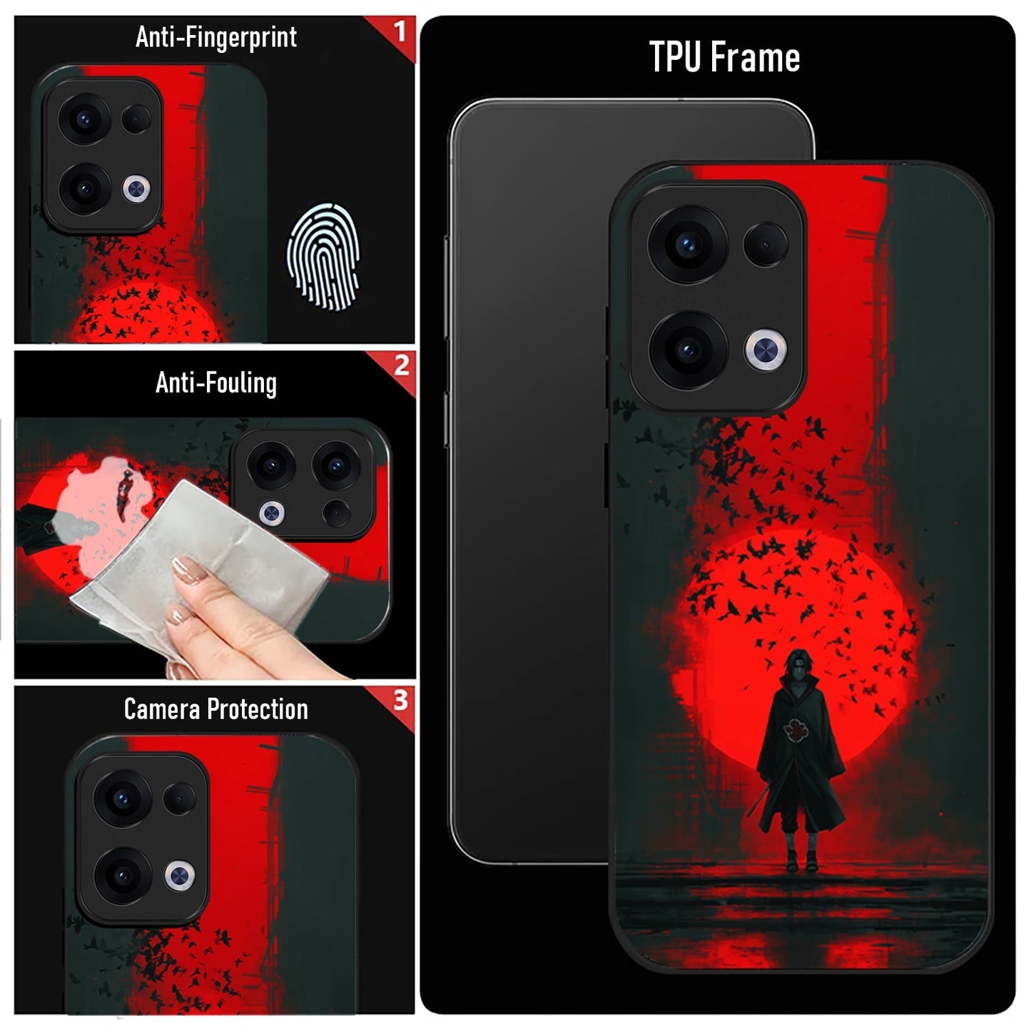 Oppo Reno 13 5G Premium Acrylic Shockproof Glass Back Case (Haven)