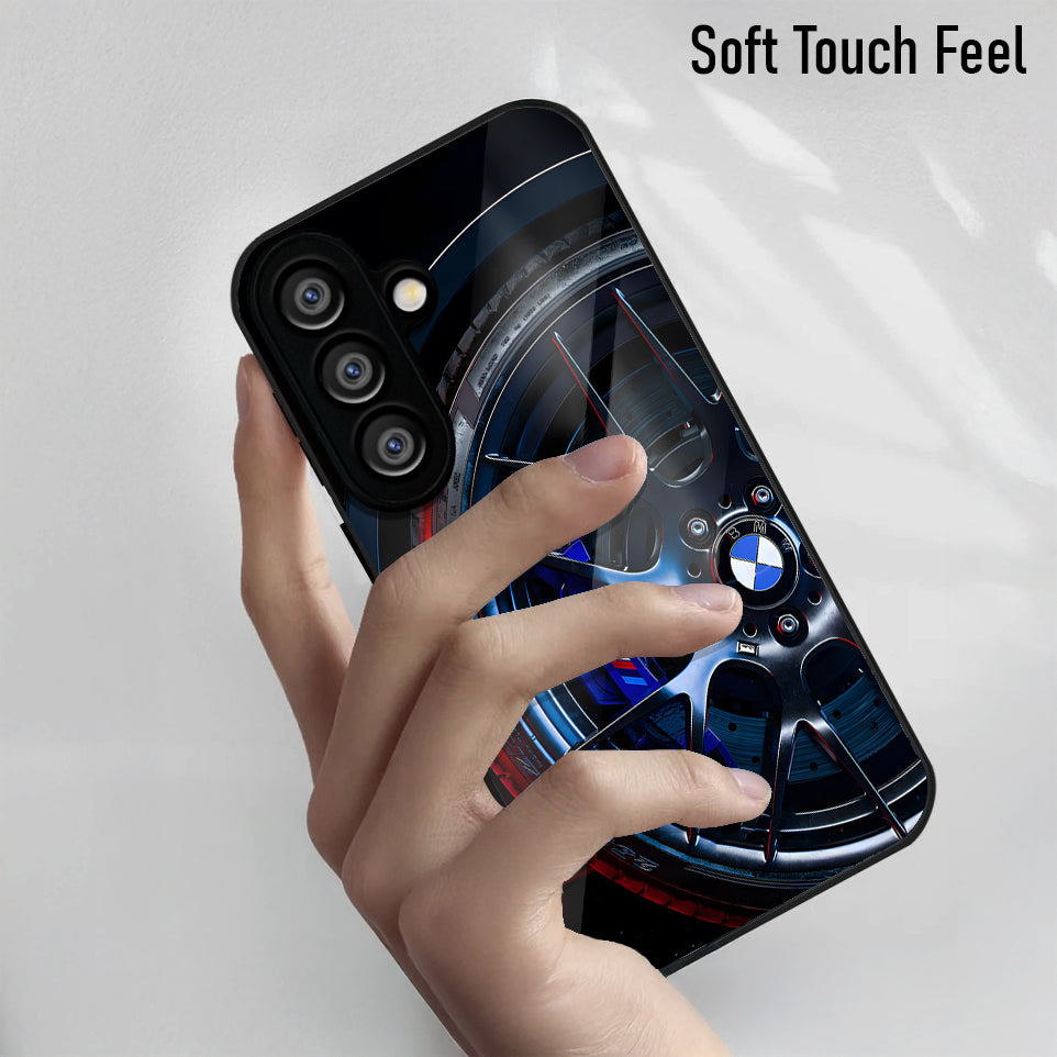 Samsung Galaxy A36 Premium Acrylic Shockproof Glass Back Case (WheelFusion)