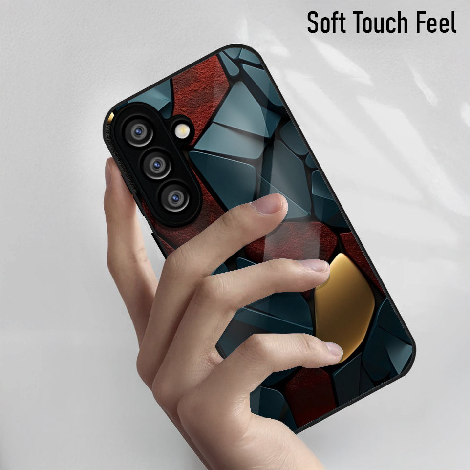 Samsung Galaxy A36 Premium Acrylic Shockproof Glass Back Case (GlowGems)