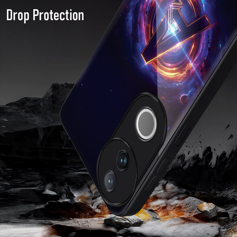 Vivo V50 5G Premium Acrylic Shockproof Glass Back Case (Endgame Impact)