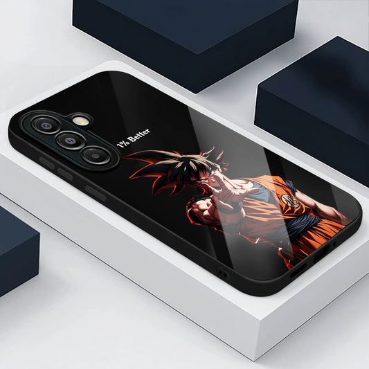 Samsung Galaxy A36 Premium Acrylic Shockproof Glass Back Case (Saiyan Spirit)
