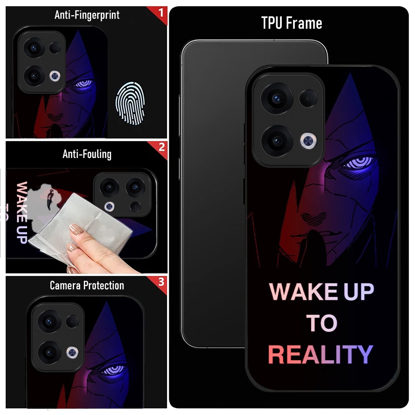 Oppo Reno 13 5G Premium Acrylic Shockproof Glass Back Case (Reality Breaker)