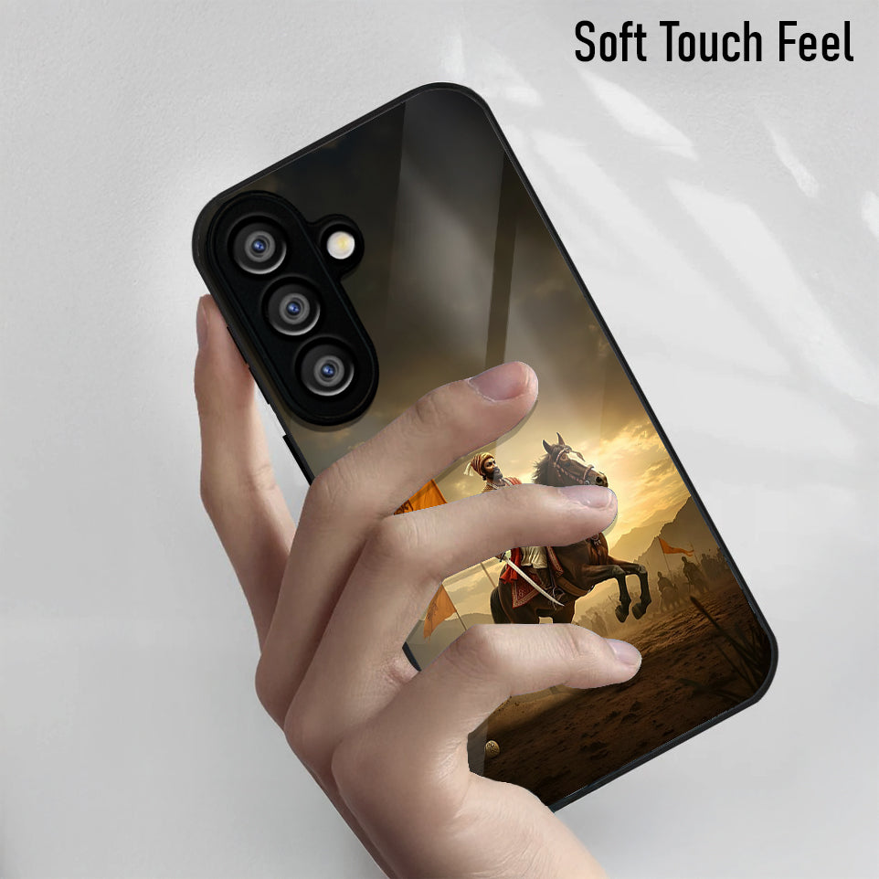 Samsung Galaxy A56 Premium Acrylic Shockproof Glass Back Case (Battle Glory)