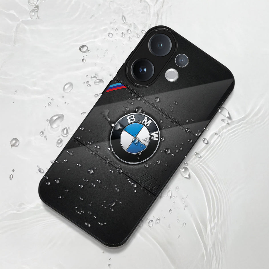 Vivo V60 5G Premium Acrylic Shockproof Glass Back Case (BMW LOGO)