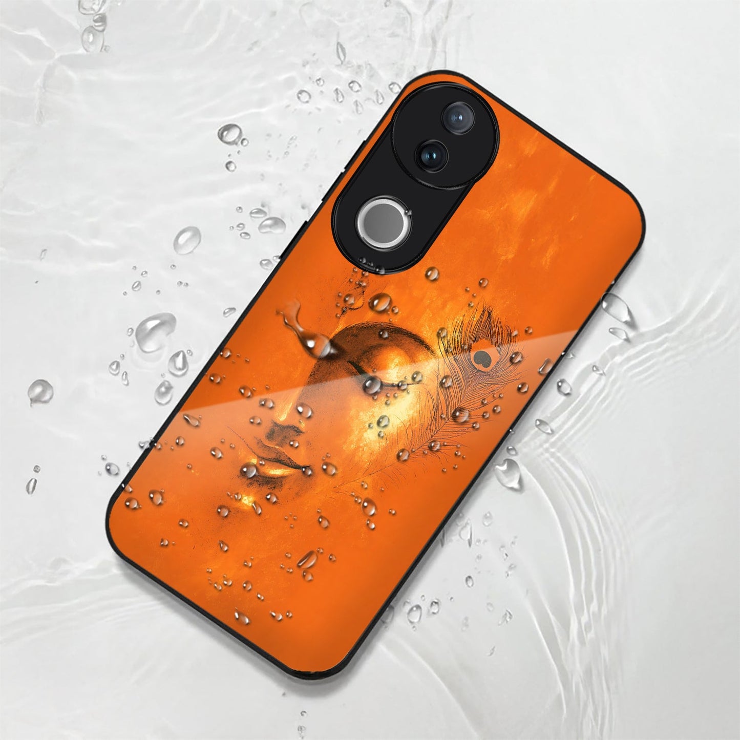 Vivo V50 5G Premium Acrylic Shockproof Glass Back Case (Soulful Glow)