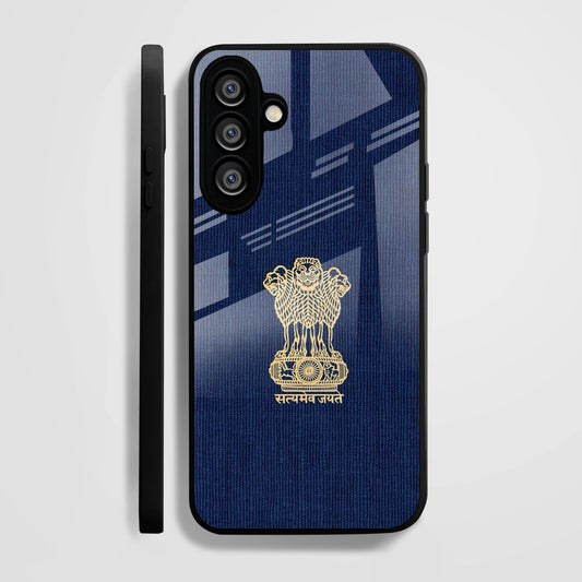 Samsung Galaxy A56 Premium Acrylic Shockproof Glass Back Case (Nation Pride)