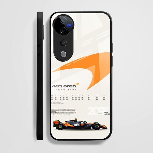 Vivo V40 Pro 5G Premium Acrylic Shockproof Glass Back Case (McLaren Case)