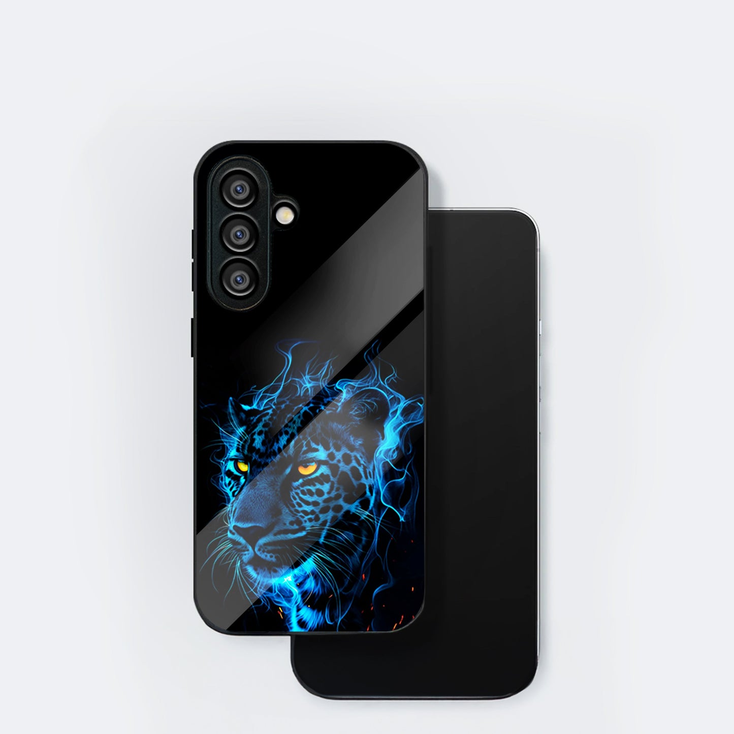 Samsung Galaxy A36 Premium Acrylic Shockproof Glass Back Case (Electric Predator)