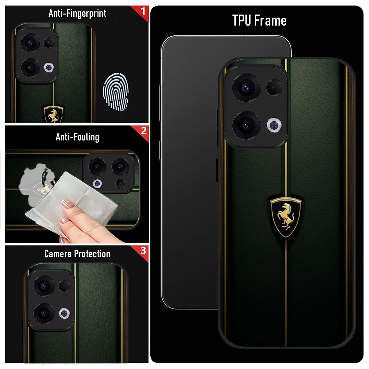 Oppo Reno 13 5G Premium Acrylic Shockproof Glass Back Case (Luxe Armor)