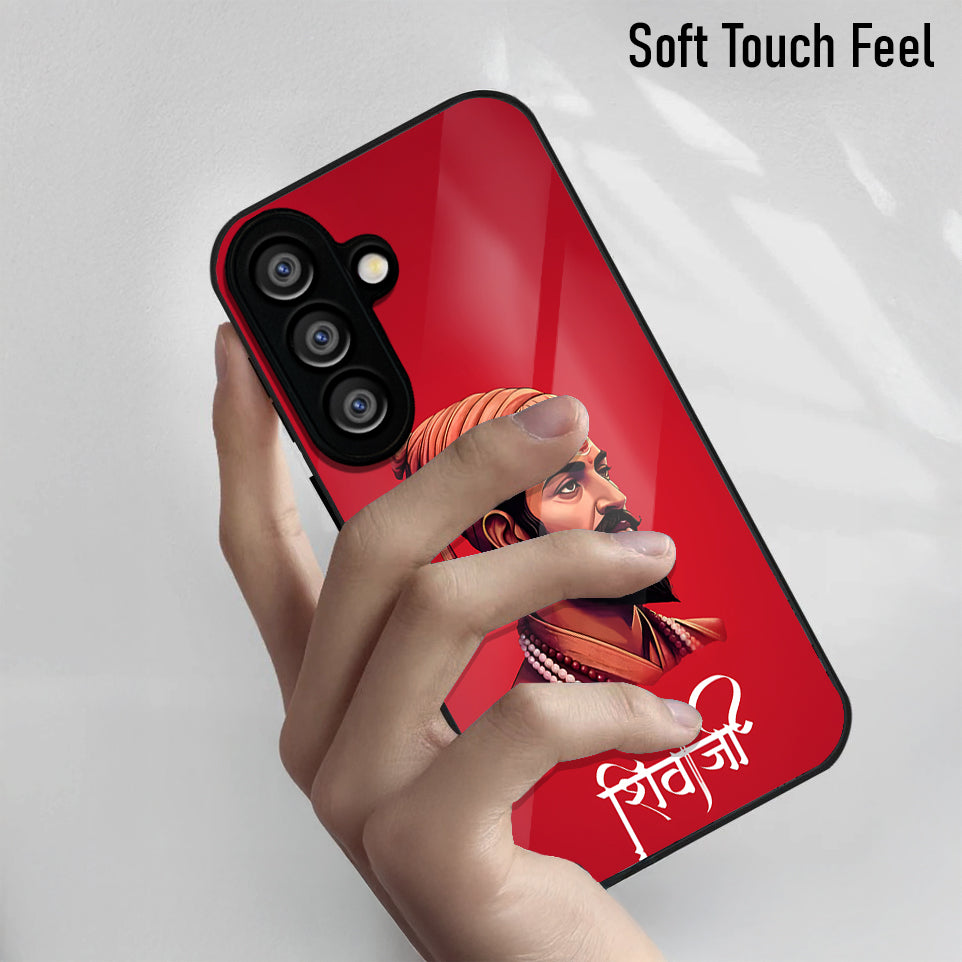 Samsung Galaxy A56 Premium Acrylic Shockproof Glass Back Case (Maratha)