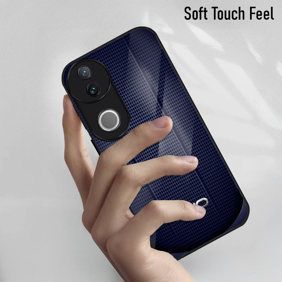 Vivo V50 5G Premium Acrylic Shockproof Glass Back Case (Vivo Armor)