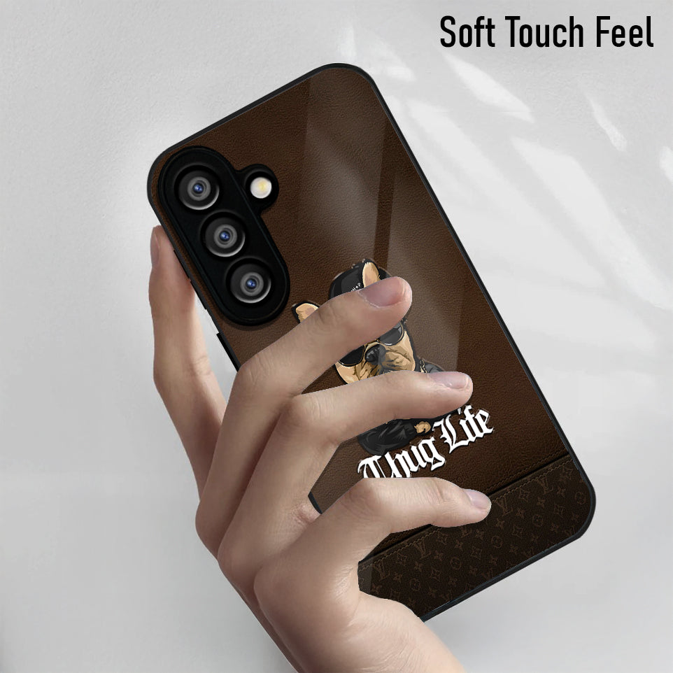 Samsung Galaxy A56 Premium Acrylic Shockproof Glass Back Case (Thug Life)