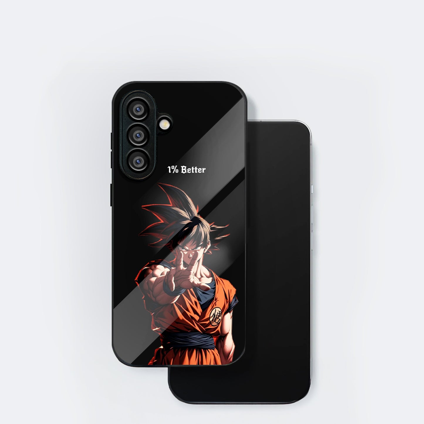 Samsung Galaxy A56 Premium Acrylic Shockproof Glass Back Case (Saiyan Spirit)